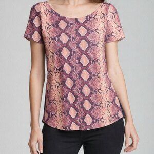 Women’s XS Leather Snakeskin Embossed Tee | PJK Patterson J. Kincaid